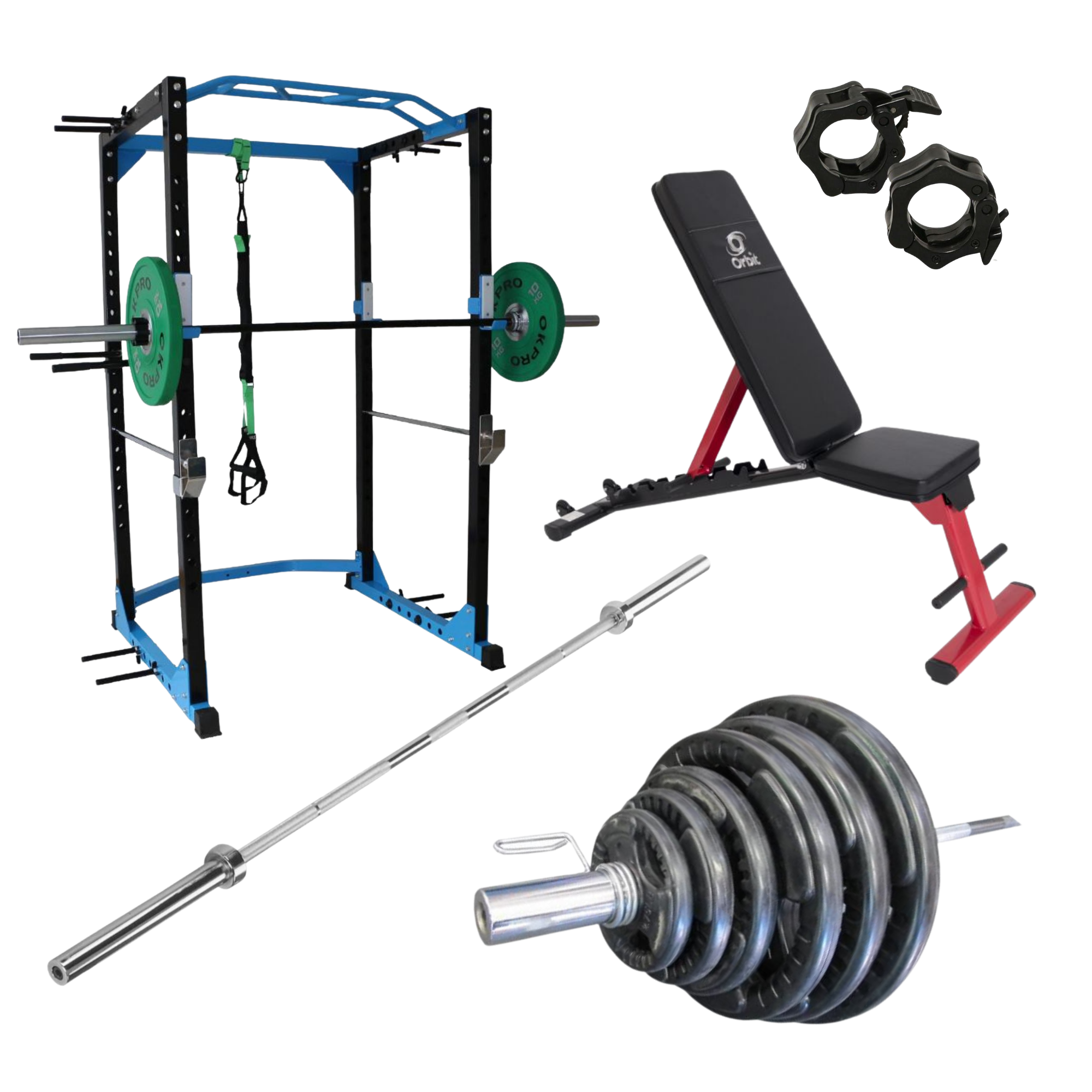 Commercial Power Cage & Olympic Plate Home Gym [Package 1] | Arrives May - Fitness Hero Brand new