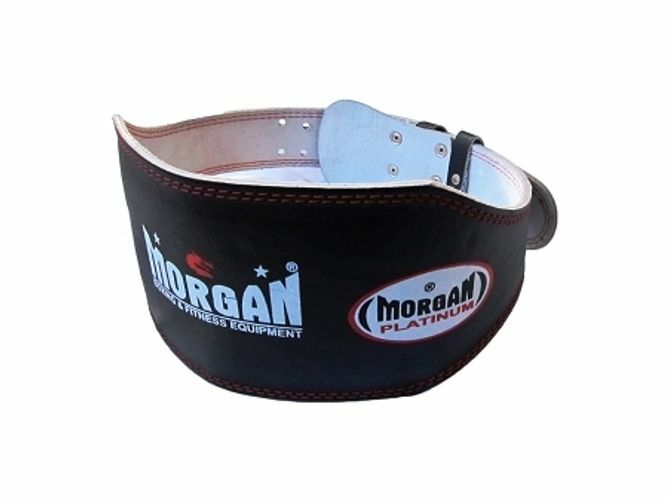 Morgan Platinum Leather Weightlifting Belt | 15cm Wide - Fitness Hero Brand new