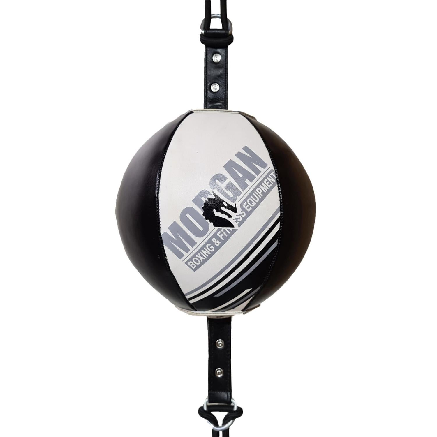 The Fitness Hero Aventus rounded floor-to-ceiling ball from Morgan Sports is also called "double-ended punch bag" is one of the essential pieces of any boxing studio.18cm x 18cm with an additional 10 cm per end riveted in attachment straps Comes with a rubber bungee cord for adjustability and calibration