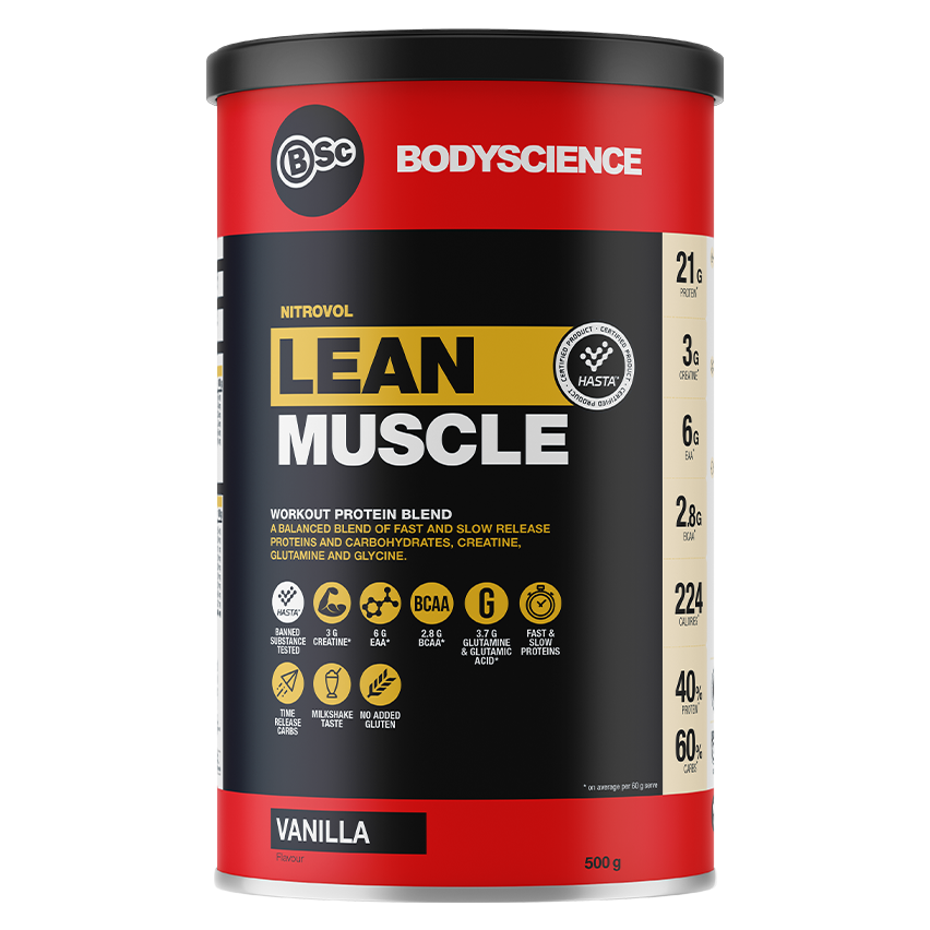[BSc] Nitrovol | Lean Muscle | Two Flavours (500g) - Fitness Hero Brand new
